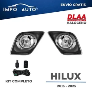 Neblineras DLAA Toyota Hilux Revo 2015 2025 tipo OEM