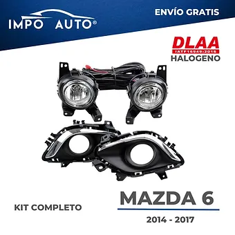 Neblineras DLAA Mazda 6 2014 2017 tipo OEM