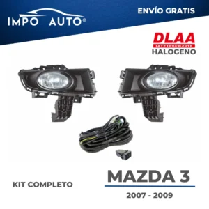 Neblineras DLAA Mazda 3 Sedan 2007 2009 tipo OEM