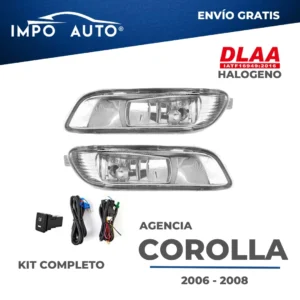 Neblineras DLAA Toyota Corolla 2006 2008 tipo OEM