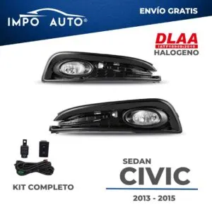 Neblineras Honda Civic Sedan 2013 2015 tipo OEM